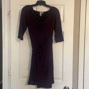 Emma Michele purple dress with tie belt